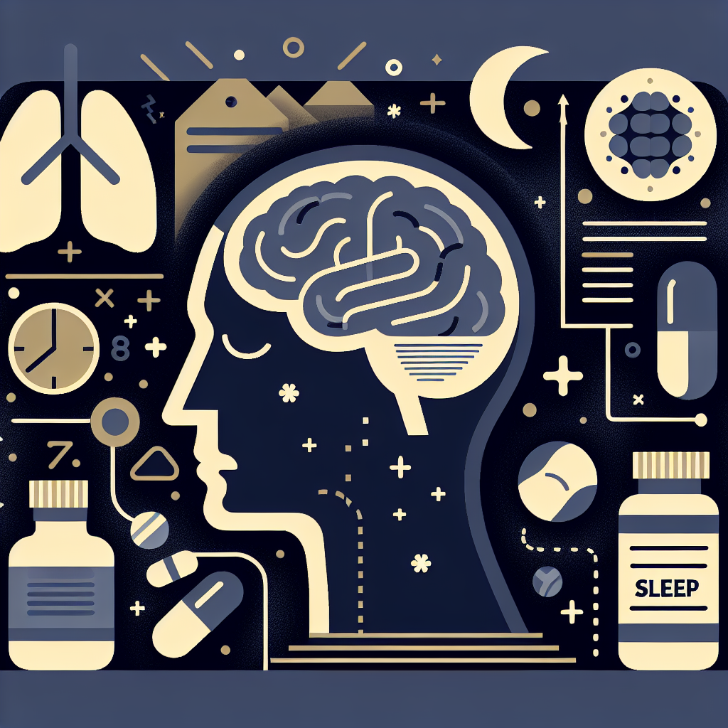 鼻づまり 両方 苦しい 眠れないと睡眠栄養の関係を示すイラスト