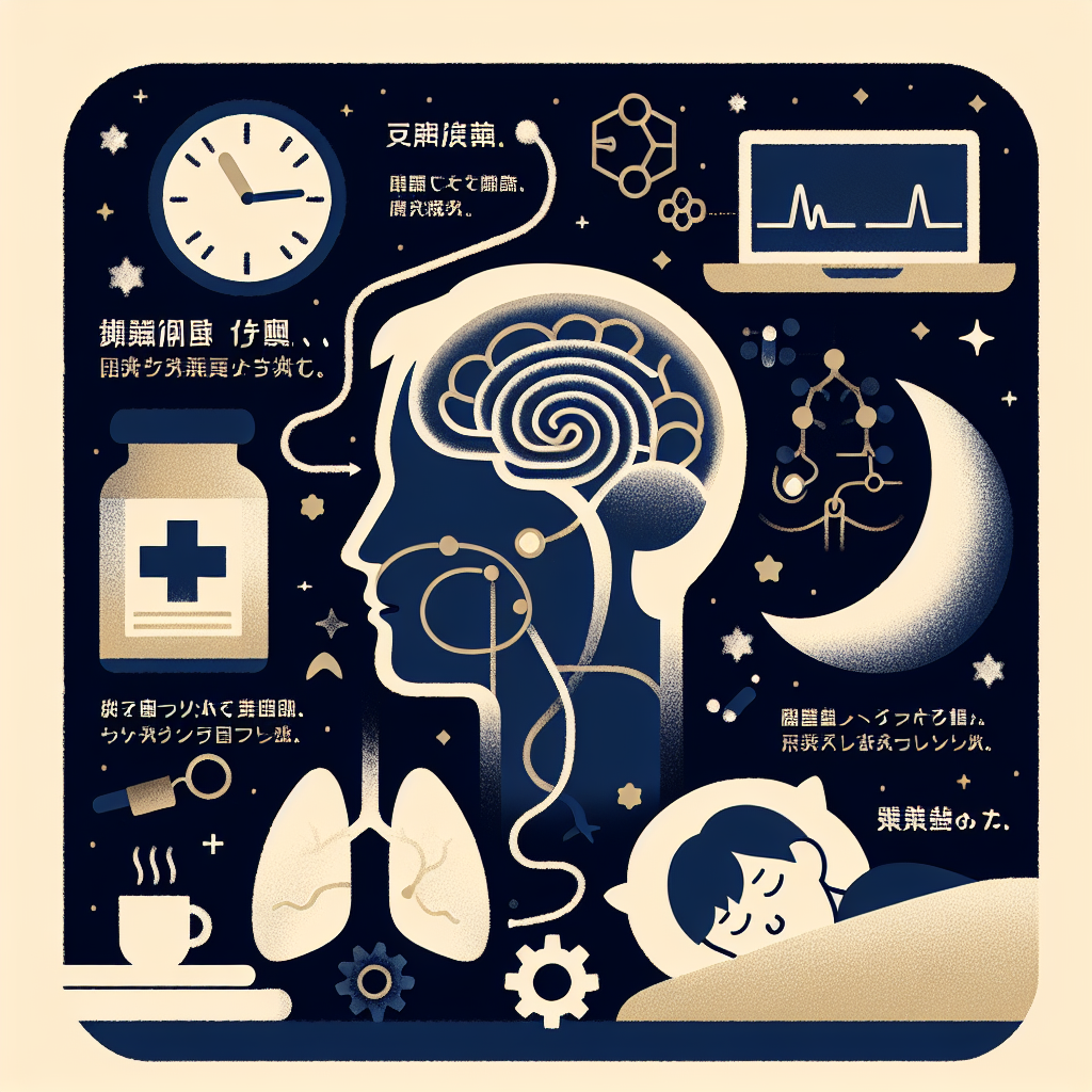 鼻づまり両方苦しい眠れないと睡眠栄養の関係を示すイラスト