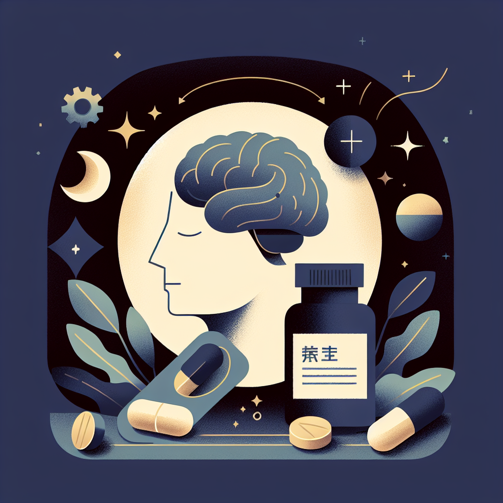 眠れない 夜と睡眠栄養の関係を示すイラスト