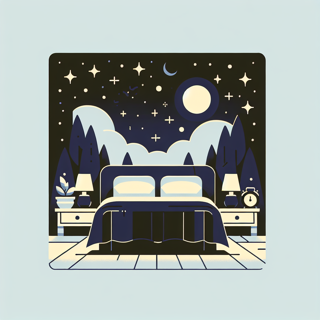 睡眠改善のための生活習慣イラスト