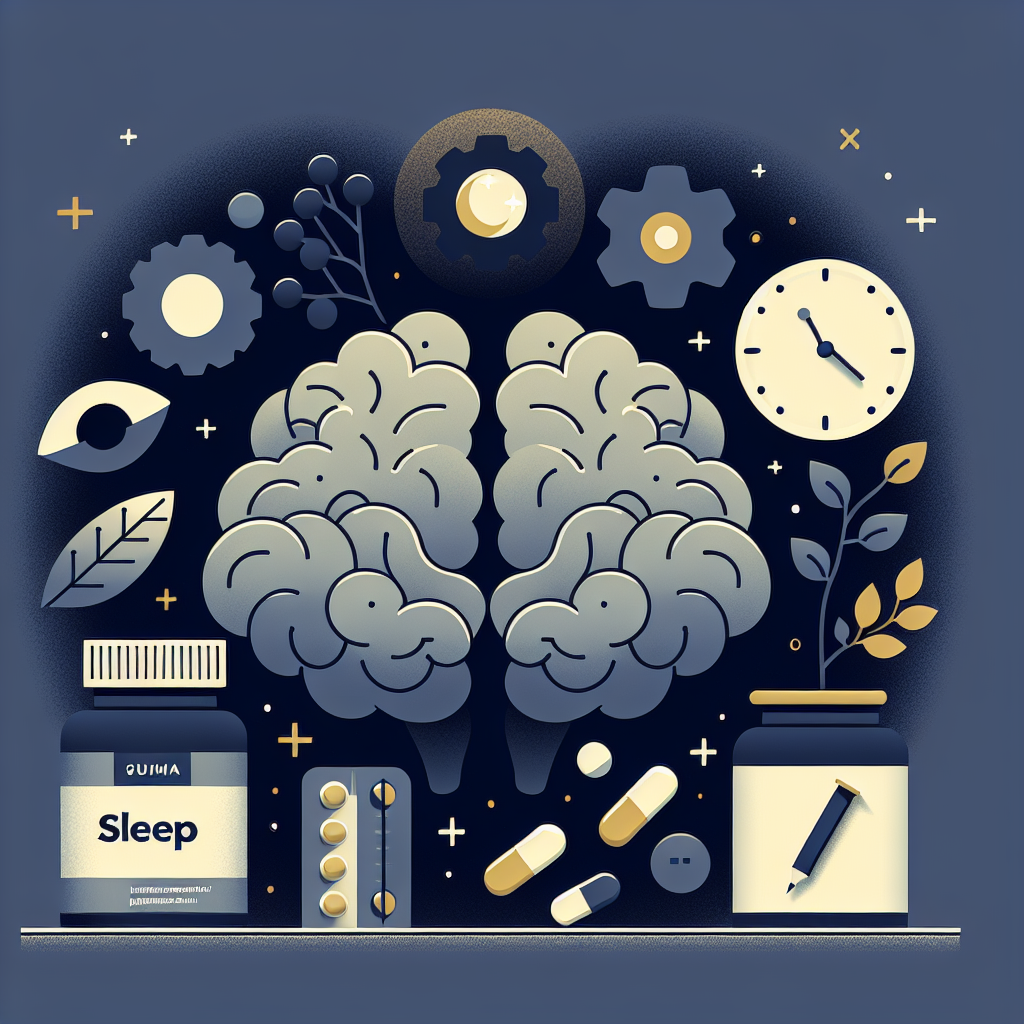 不眠症病院と睡眠栄養の関係を示すイラスト