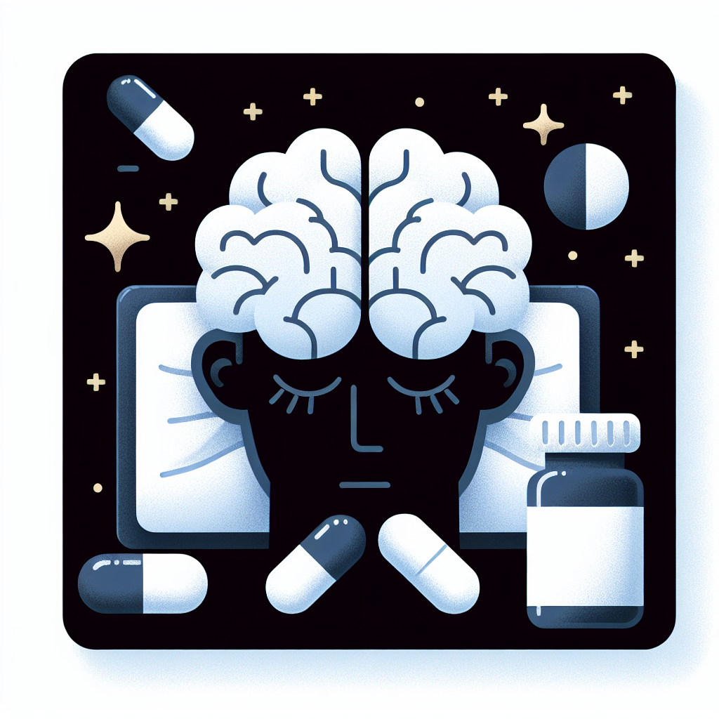 夜が眠れないと睡眠栄養の関係を示すイラスト