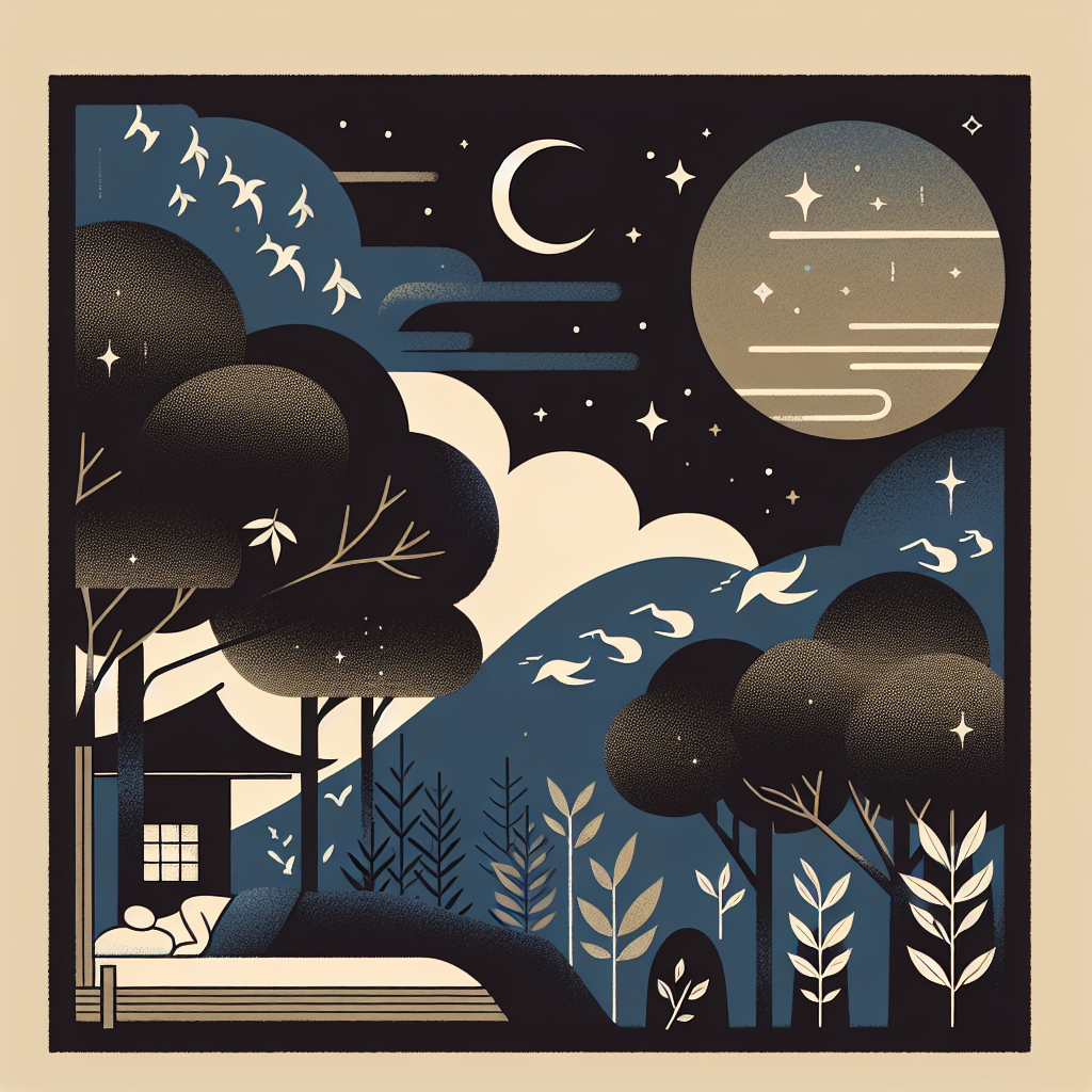 睡眠改善のための生活習慣イラスト