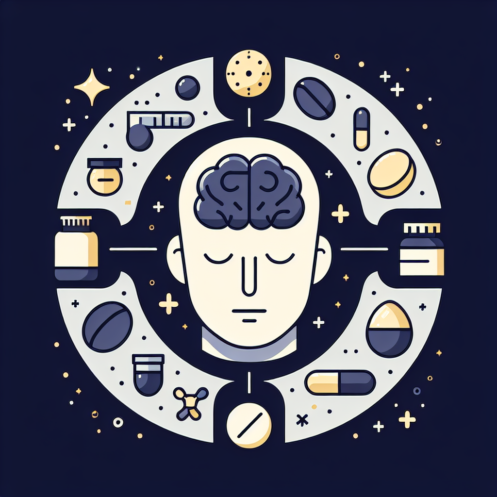 不安眠れないと睡眠栄養の関係を示すイラスト