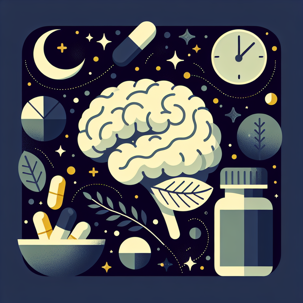 眠れない 疲れてるのにと睡眠栄養の関係を示すイラスト